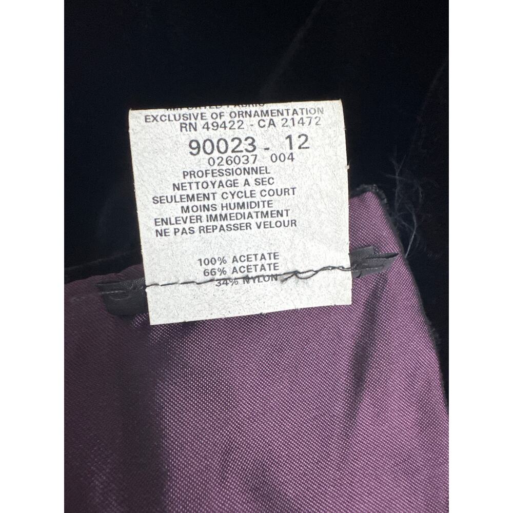 NWT Vintage Jessica McClintock Burgundy Velvet & Taffeta reversable Shawl Wrap - Picture 11 of 11
